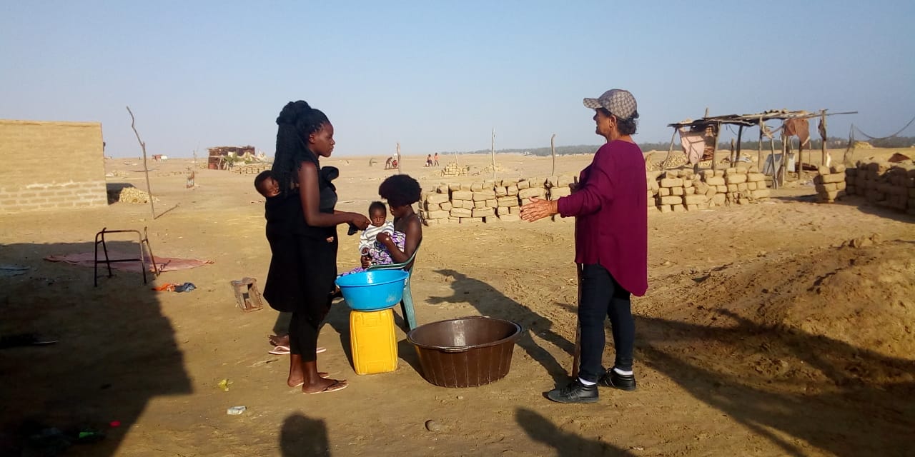 Mobilização das famílias na prevenção a COVID-19 em Quilambwa