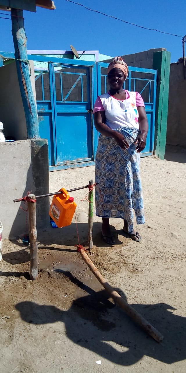 A Tippy Tap Replacing The Bowl Of Water She Used Before- It Uses Much Less Water