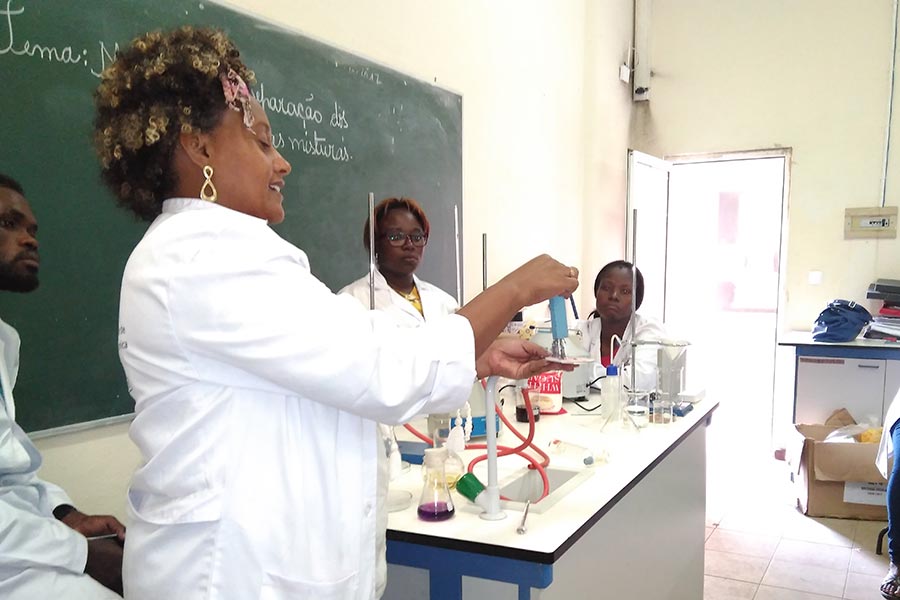 Children in a classroom with teacher