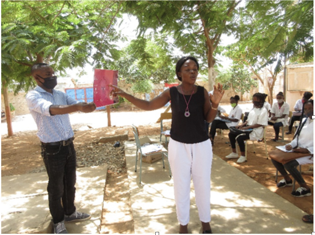 Students learned about the menstrual cycle, menstrual hygiene products and family planning.