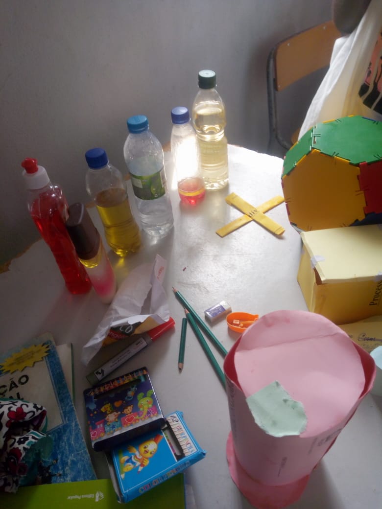 During September, 5th Grade pupils at School 3048 had a wide selection of materials to work with when they were studying geometry,