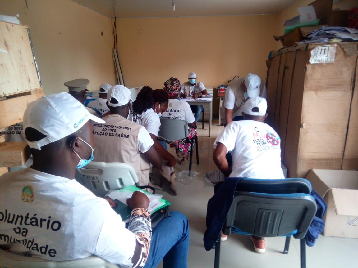 TCE Zaire: ADECOS participaram no encontro comunitário juntamente com repartição municipal da saúde e outros ONGs sbore prevenção da Malária