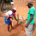 Member Of Environment Action Groups and Their Families Beginning To Use Their Tippy Tap in Maiaia