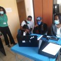A equipa da ADPP no Cunene continua a realizar reuniões semanais no Zoom com parceiros m2m no projecto para fornecer testes de casos-índice a parceiros de mulheres seropositivas e apoiá-los no seguimento do tratamento.